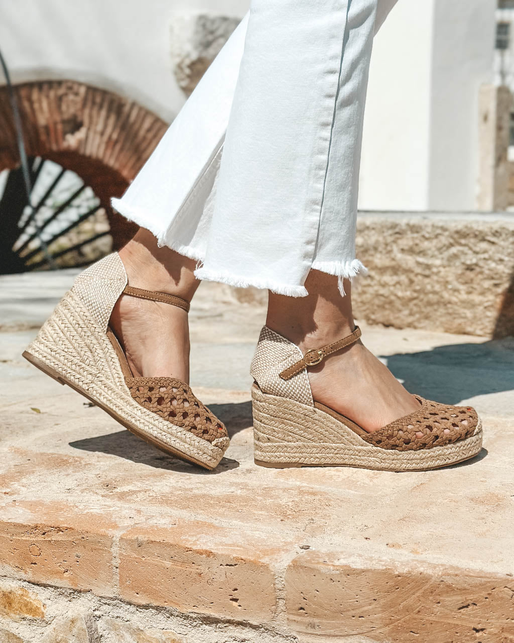 Santa Lolla Sand Lia The Line Sandalias Sandálias Tuba Camel 39