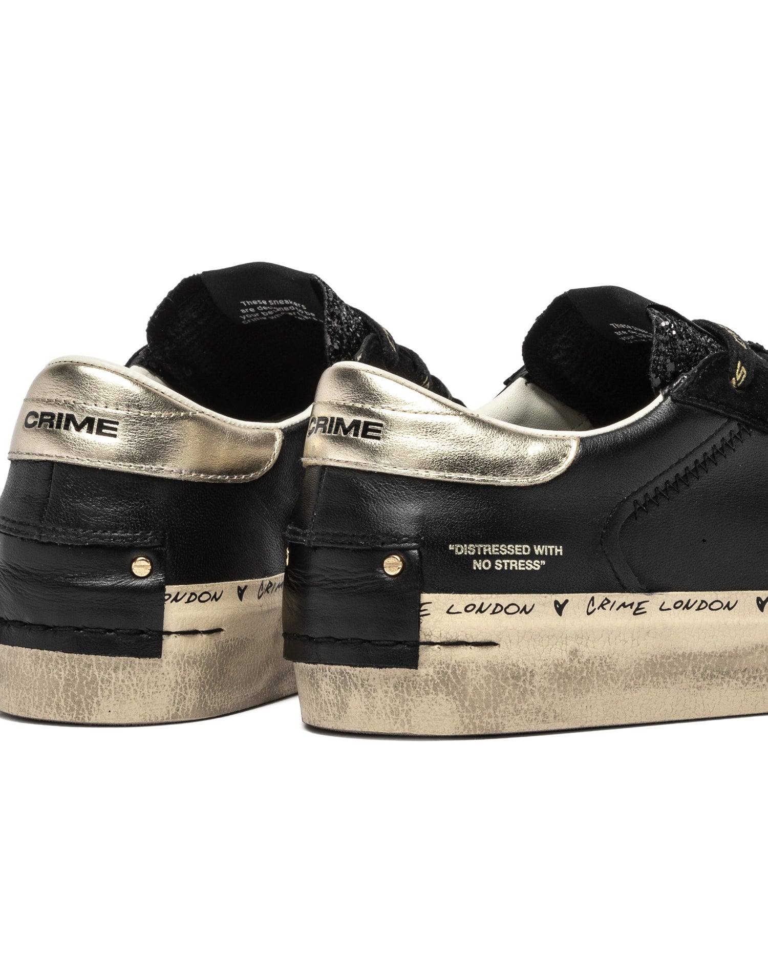 Distressed Platform Black Dust