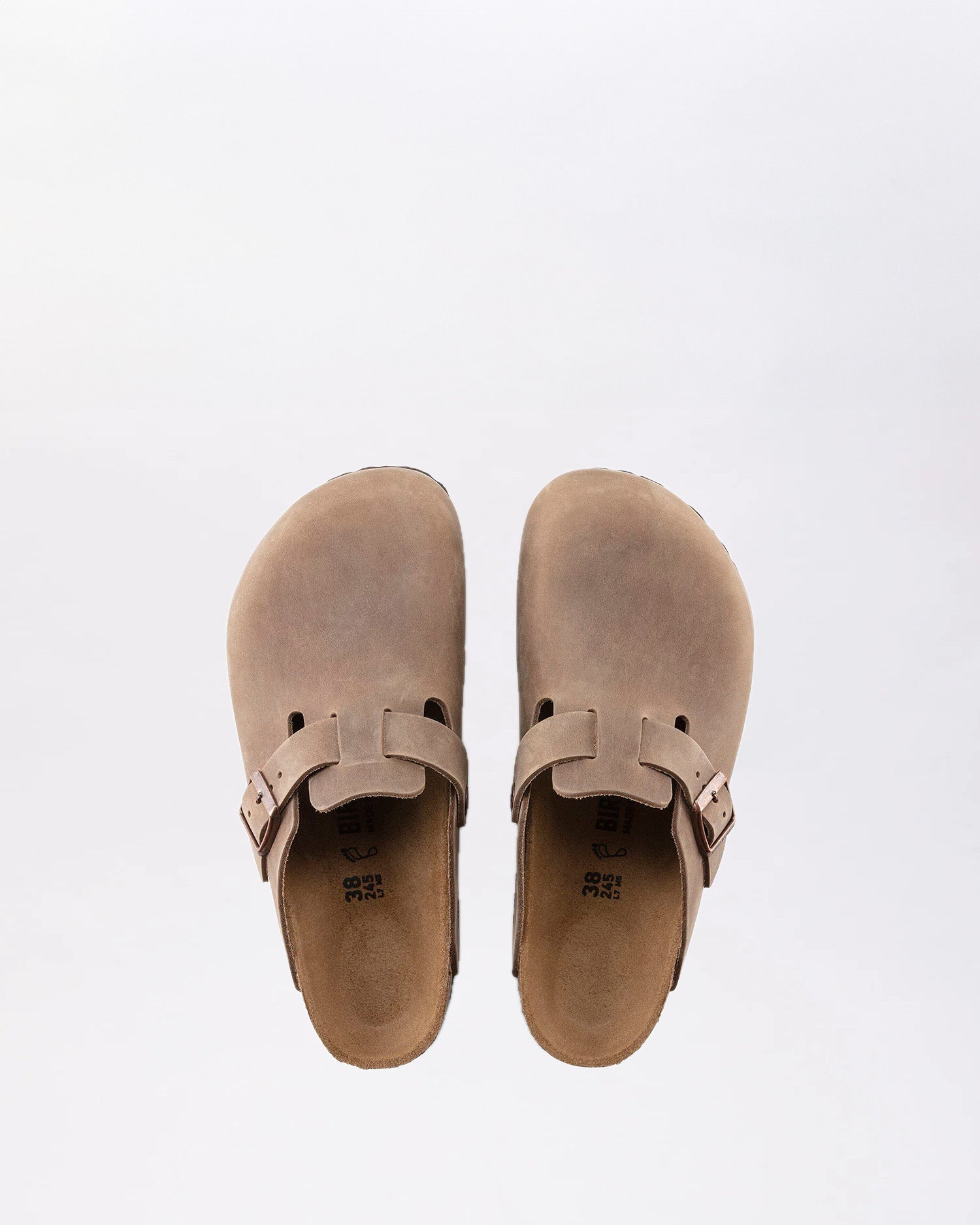 Birkenstock Boston Couro Oleado Tabaco