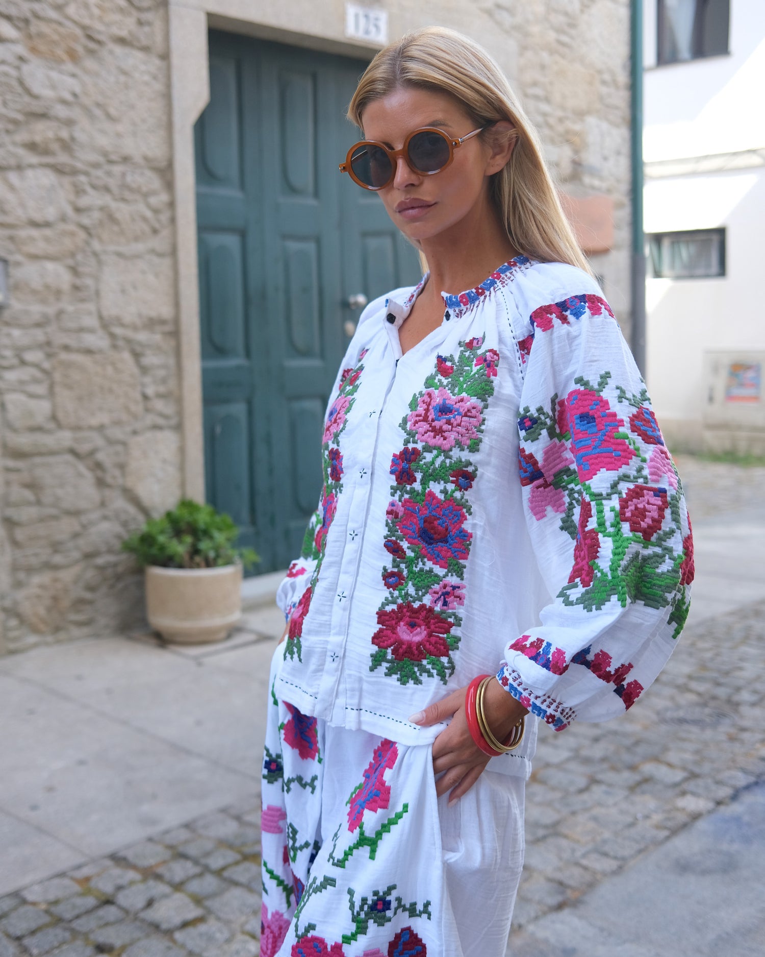 Camisa Maya Bordada