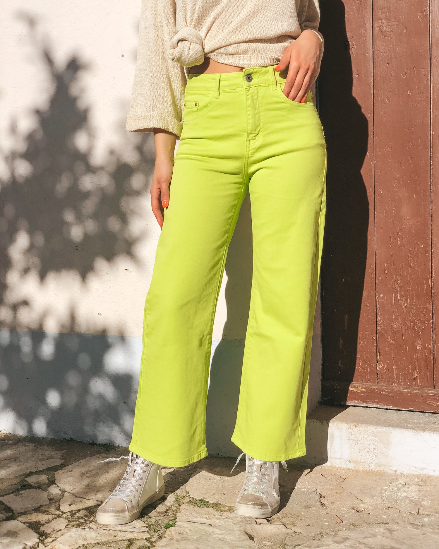 Pantalones divertidos de limón