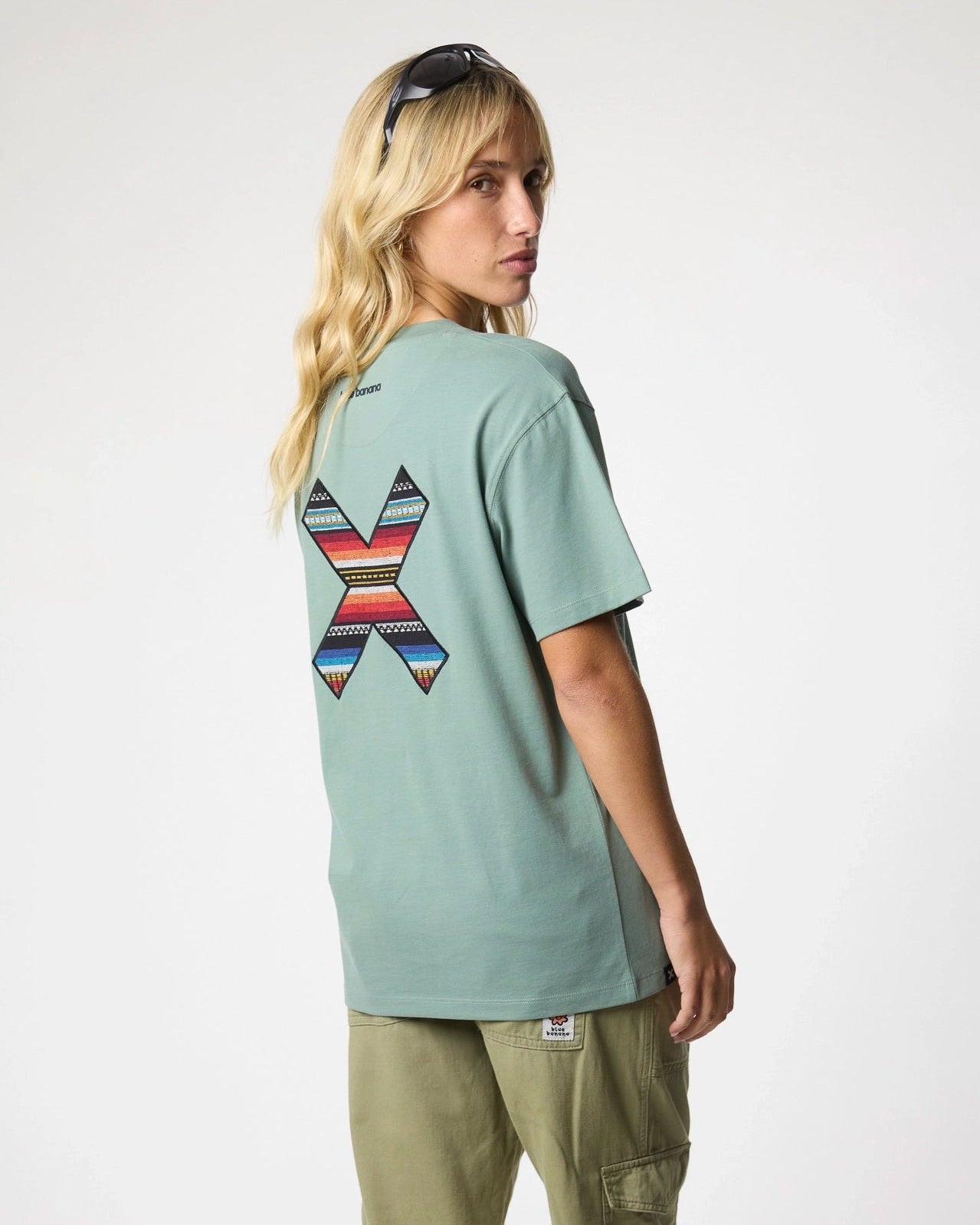 T-Shirt Clássica Mint Blue Banana