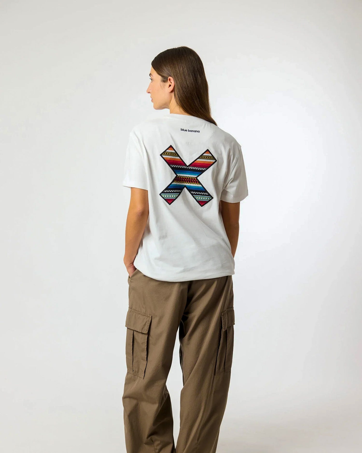 T-Shirt Clássica Branco Blue Banana