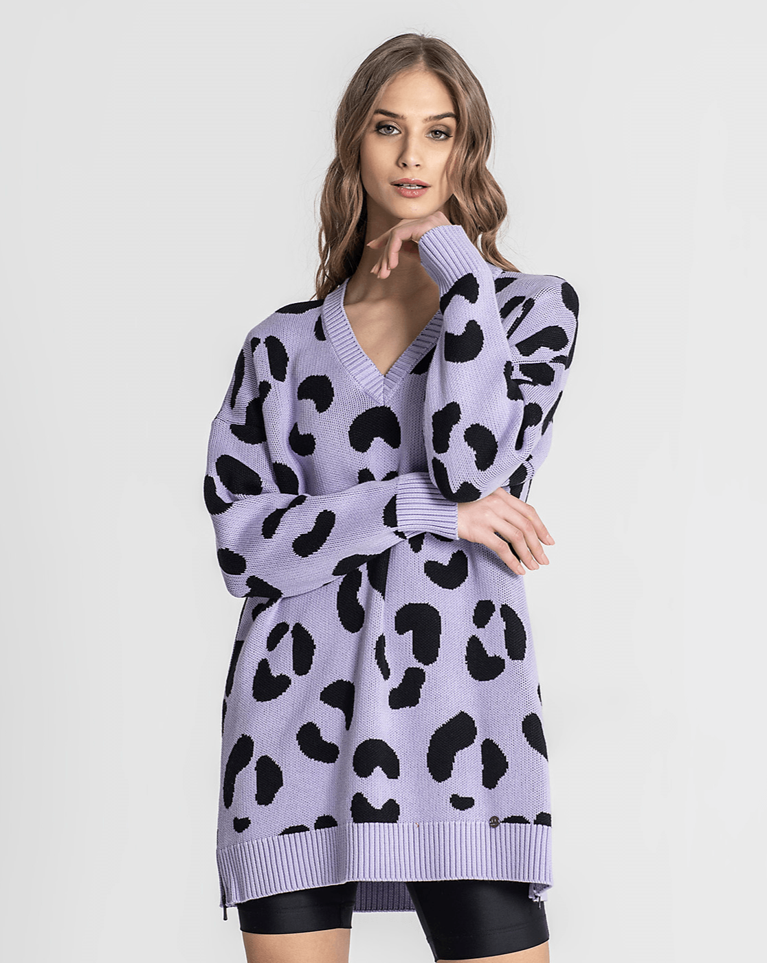 Camisola Animal Print Lavanda Ruga