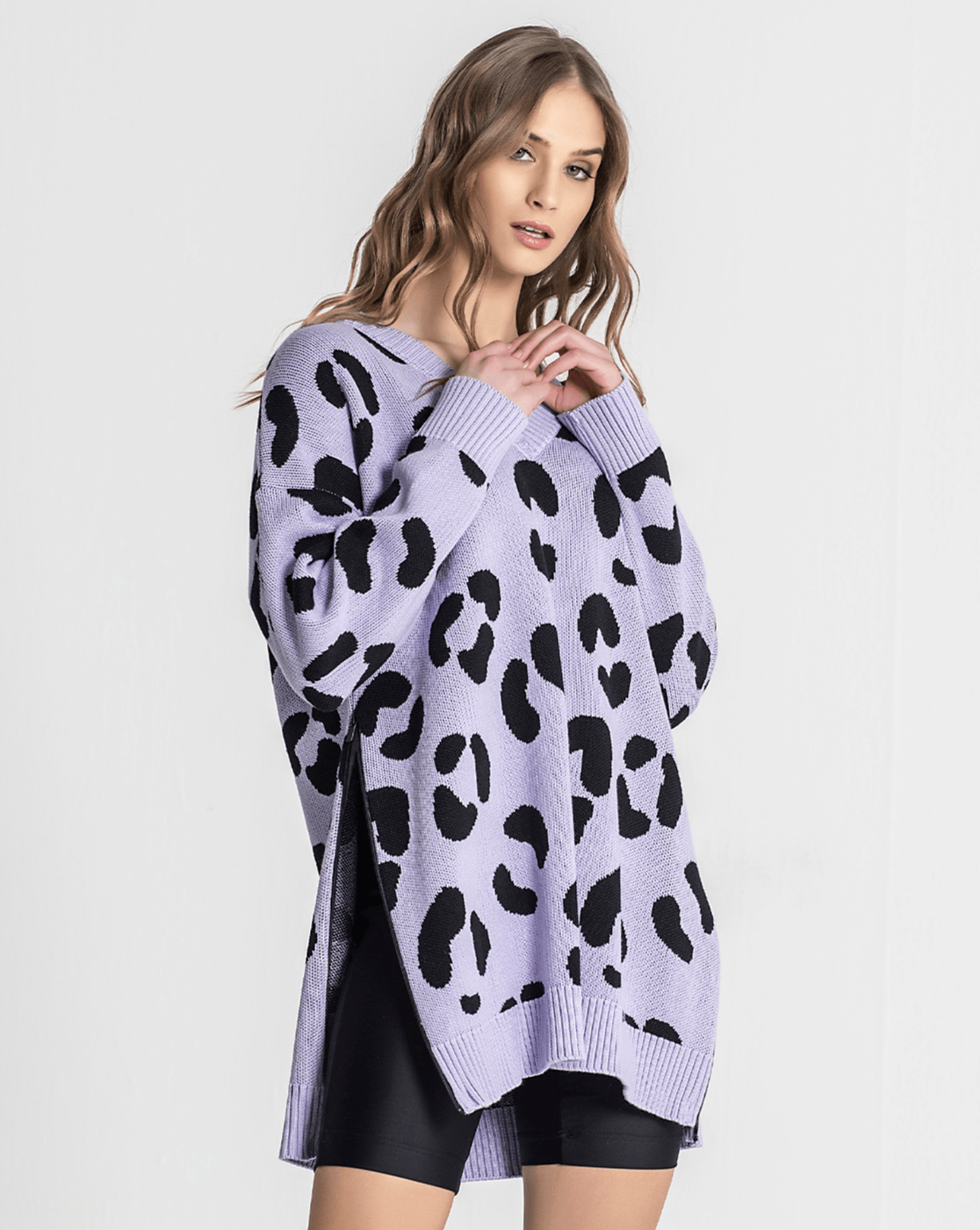Camisola Animal Print Lavanda Ruga