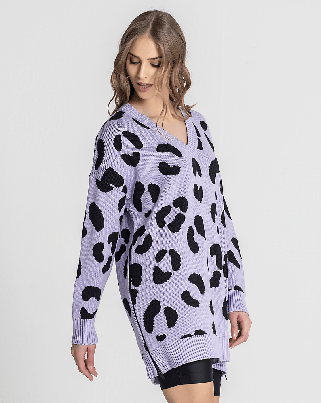 Camisola Animal Print Lavanda Ruga