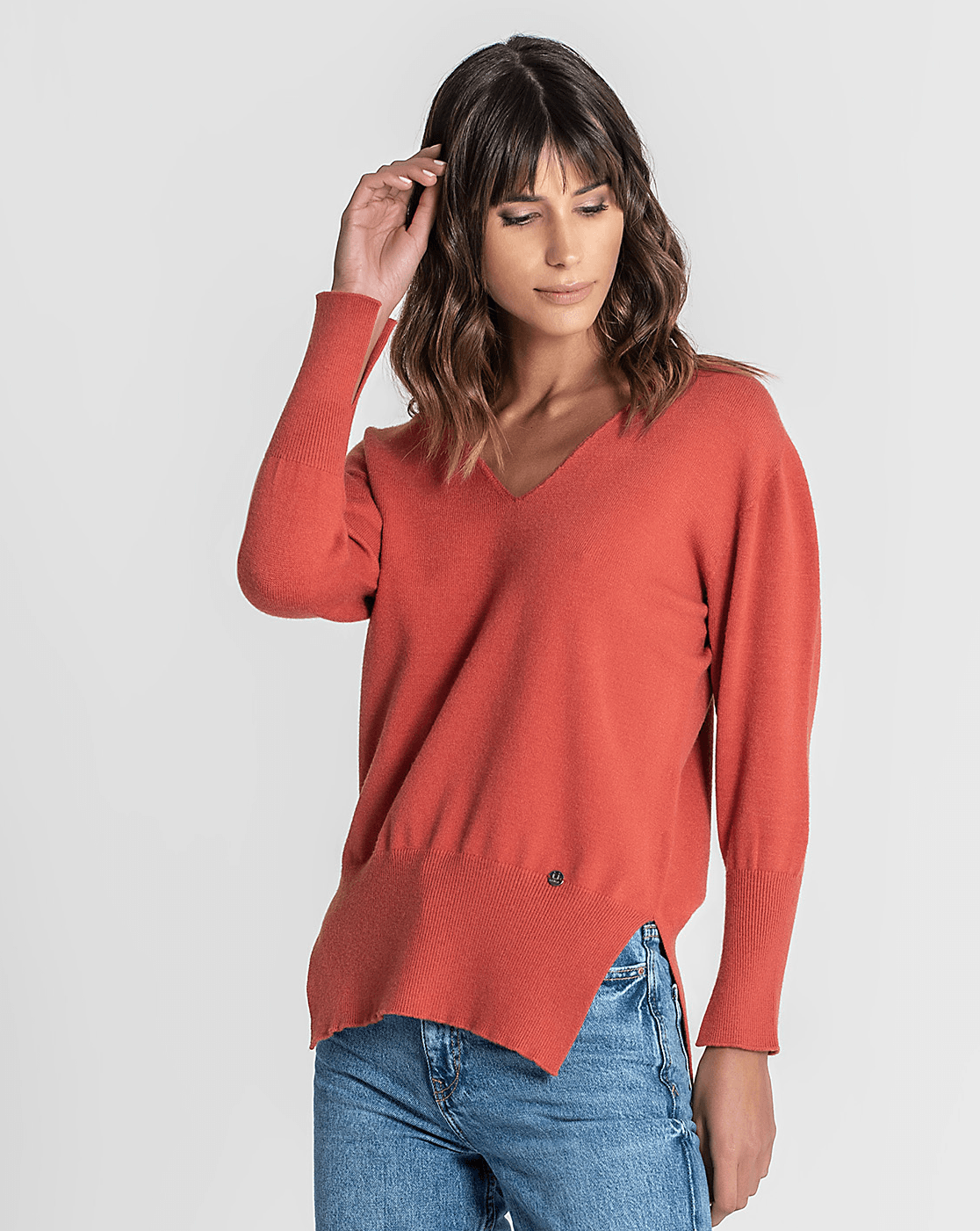 Camisola com Aberturas nos Punhos Ruga