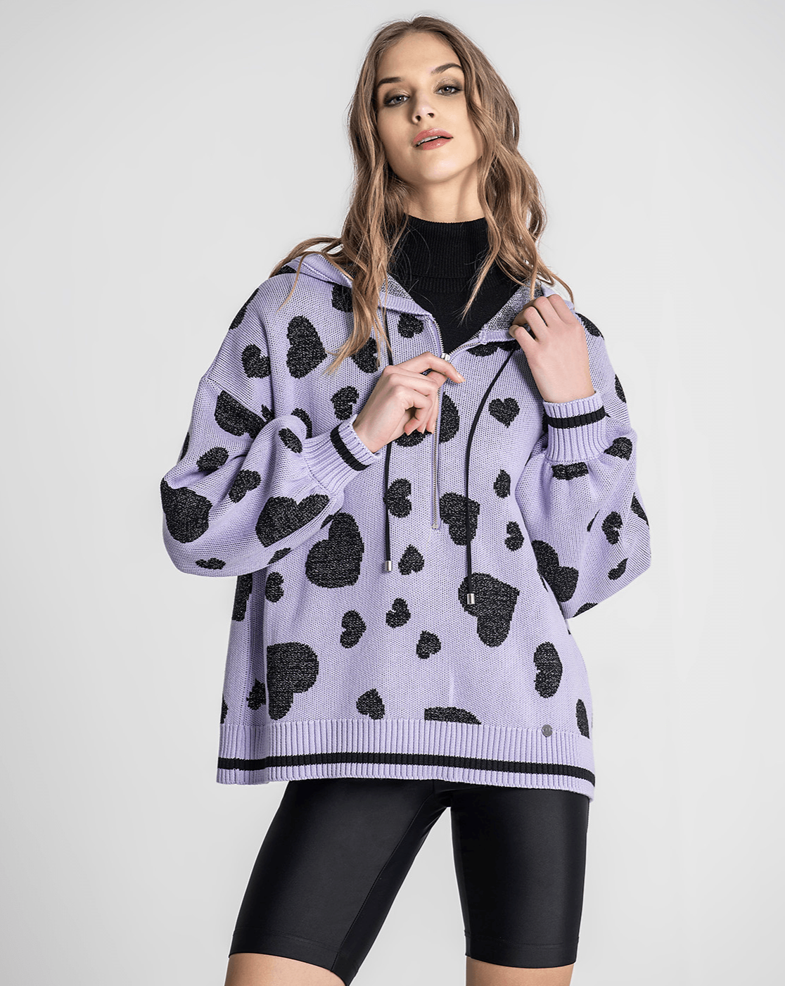 Camisola Jacquard Lavanda Ruga