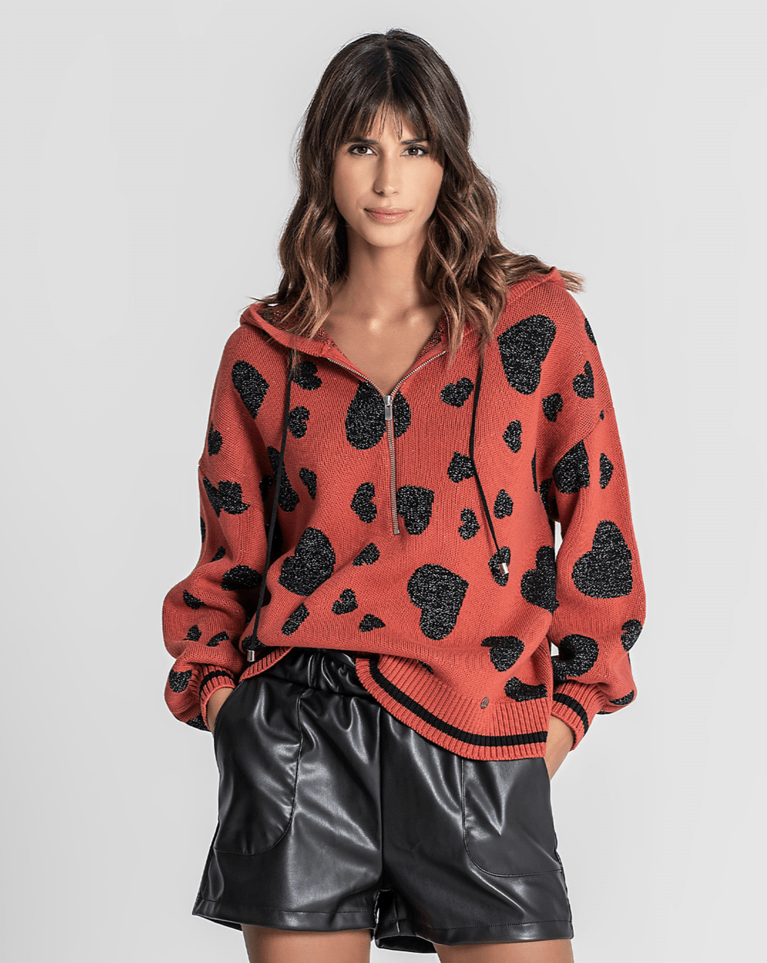Camisola Jacquard Tijolo Ruga