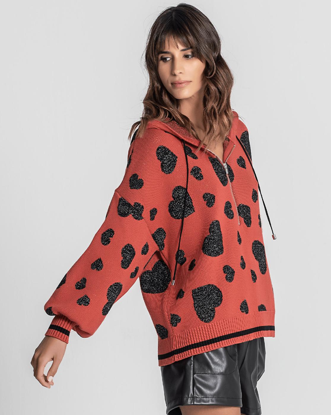 Camisola Jacquard Tijolo Ruga