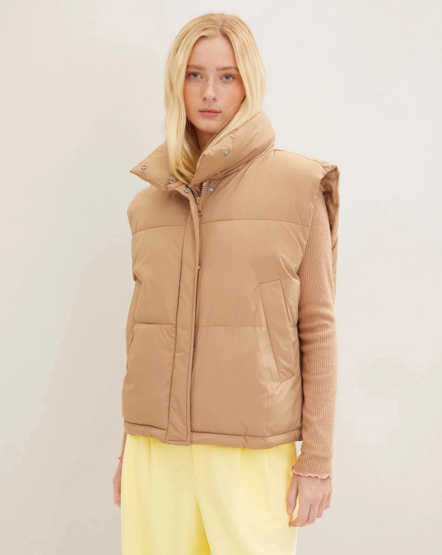 TOM TAILOR chaleco camel