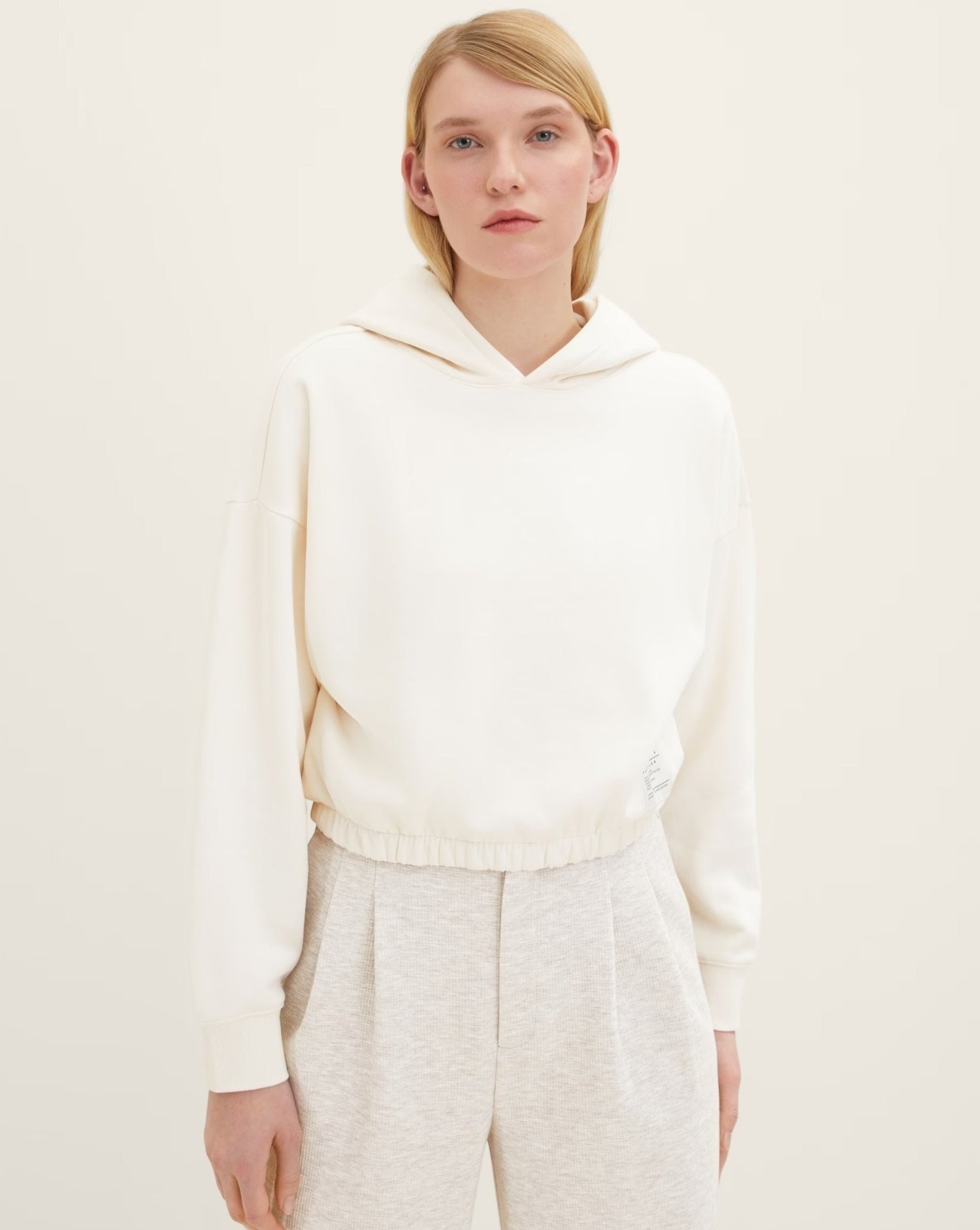 TOM TAILOR Sudadera con capucha perla