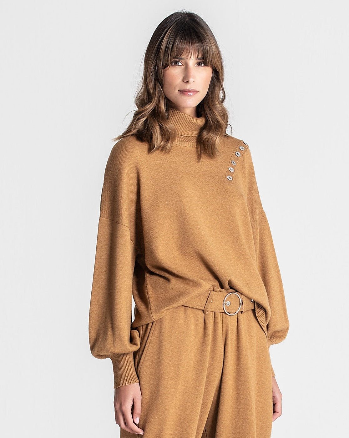 Camisola Gola Camel RUGA